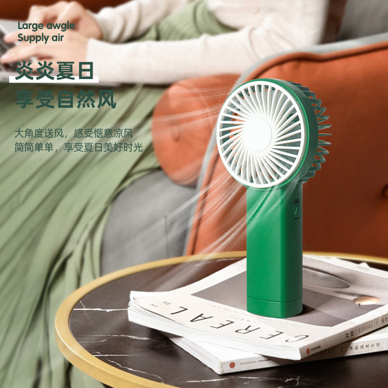 2024新款手持迷你风扇 usb便携式静音小礼品学生小电风扇印制logo 详情图7