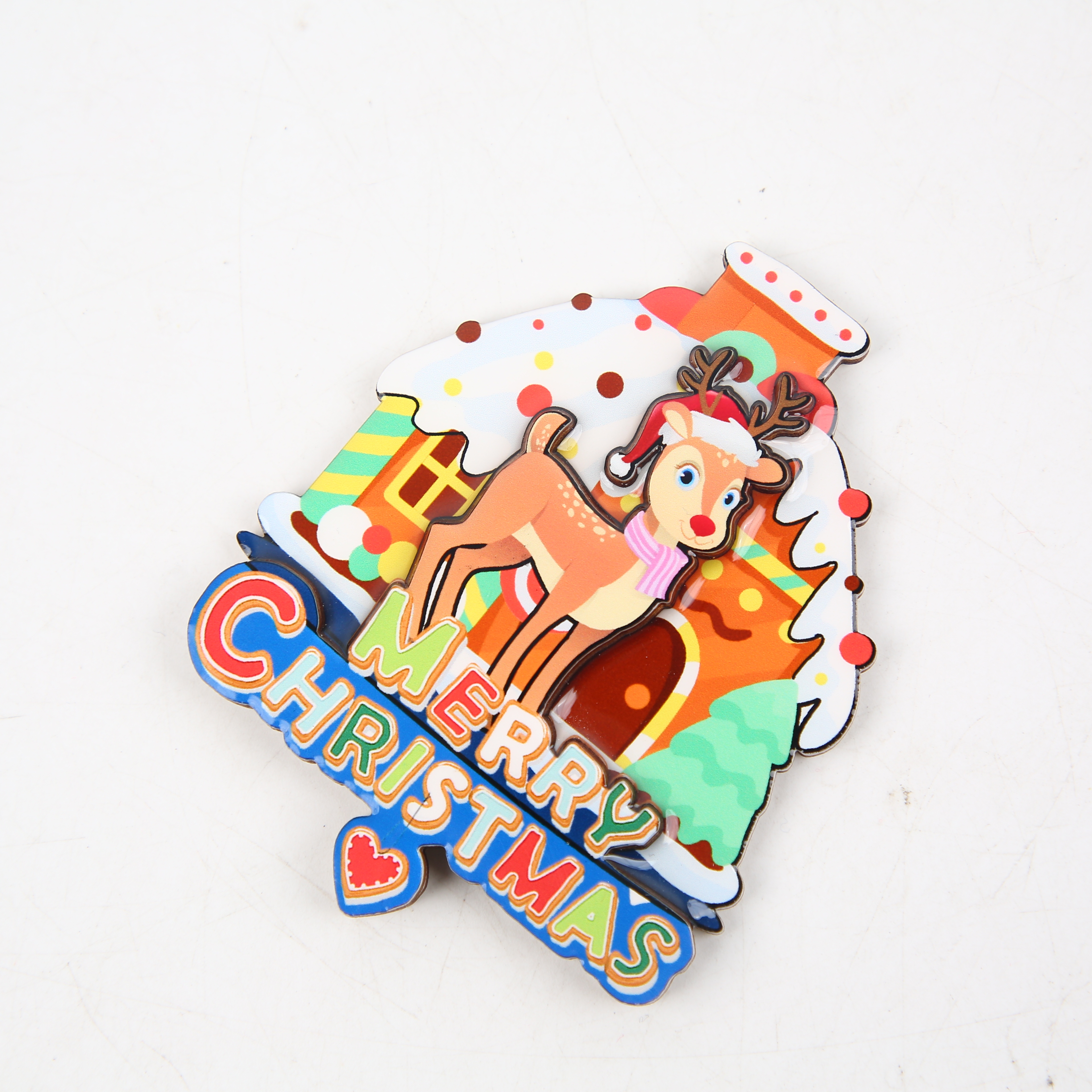 Christmas Refrigerator Sticker City Cultural Refrigerator Sticker Tourism Souvenir Refrigerator Sticker Wholesale Customization Application Scenario