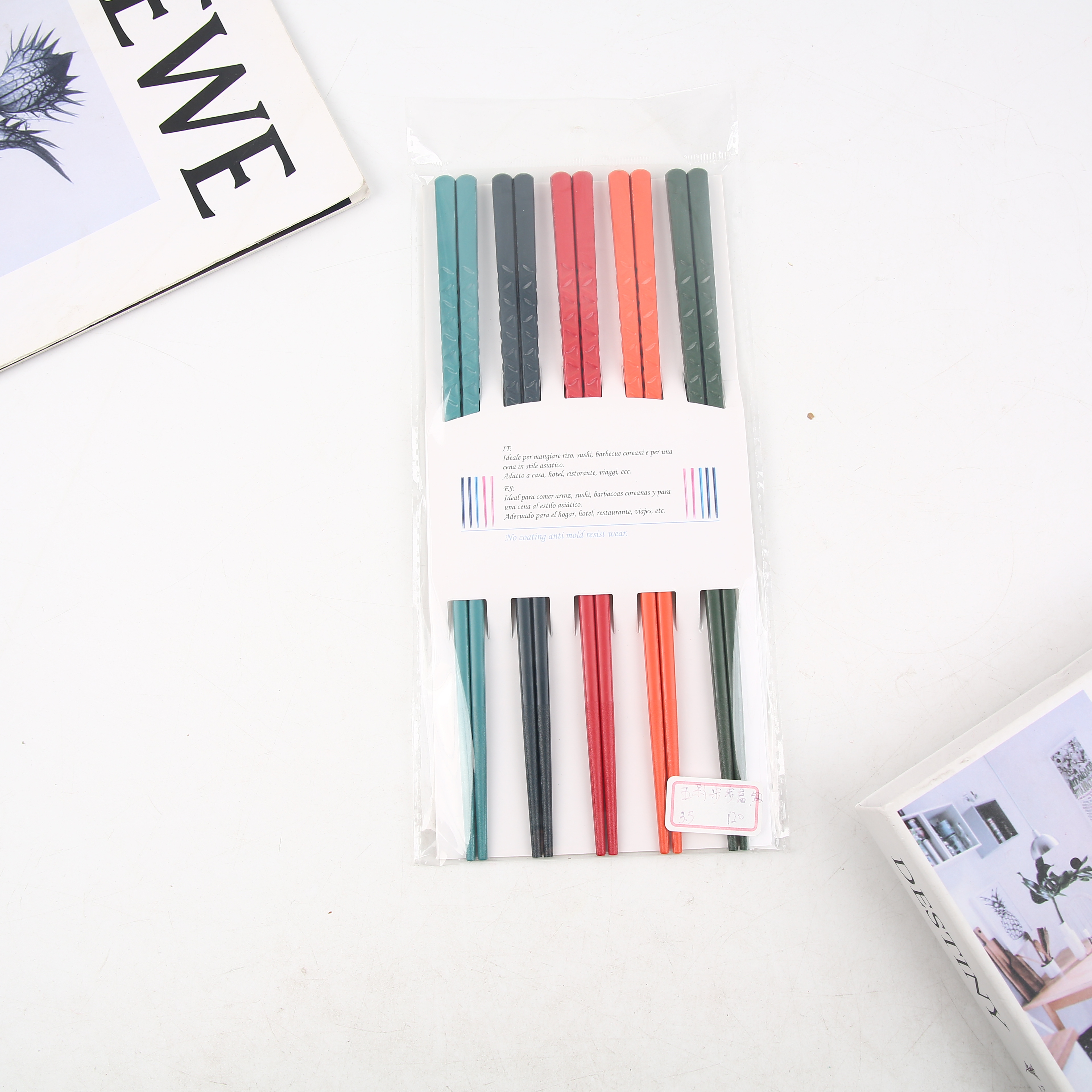 Chopsticks Set Exquisite Durable Can Be Customized A Package Of Five Pairs Factory Direct Sales details Picture