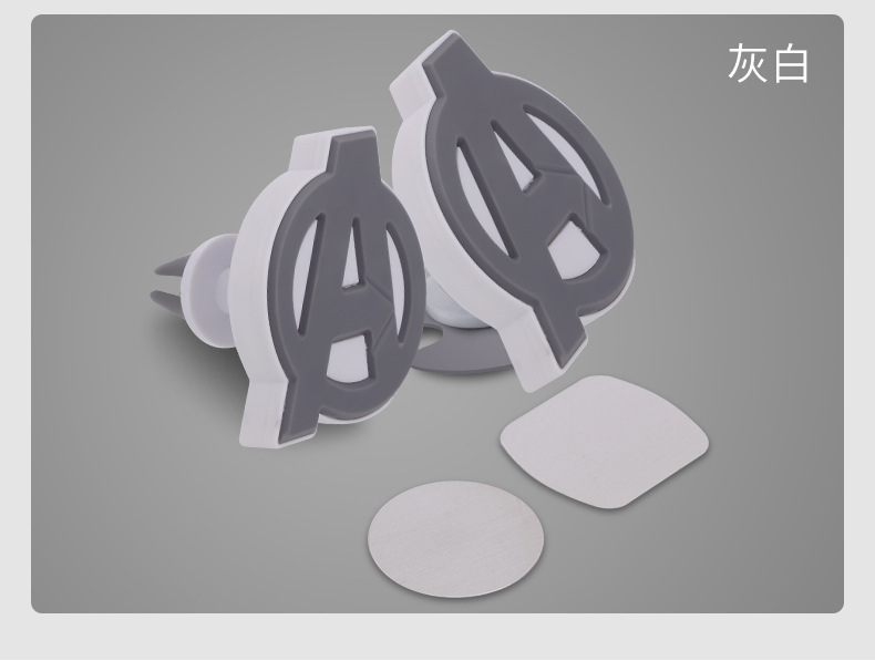 新款桌面支架磁铁车用手机导航多功能通用出风口A字磁车载支架 详情图2