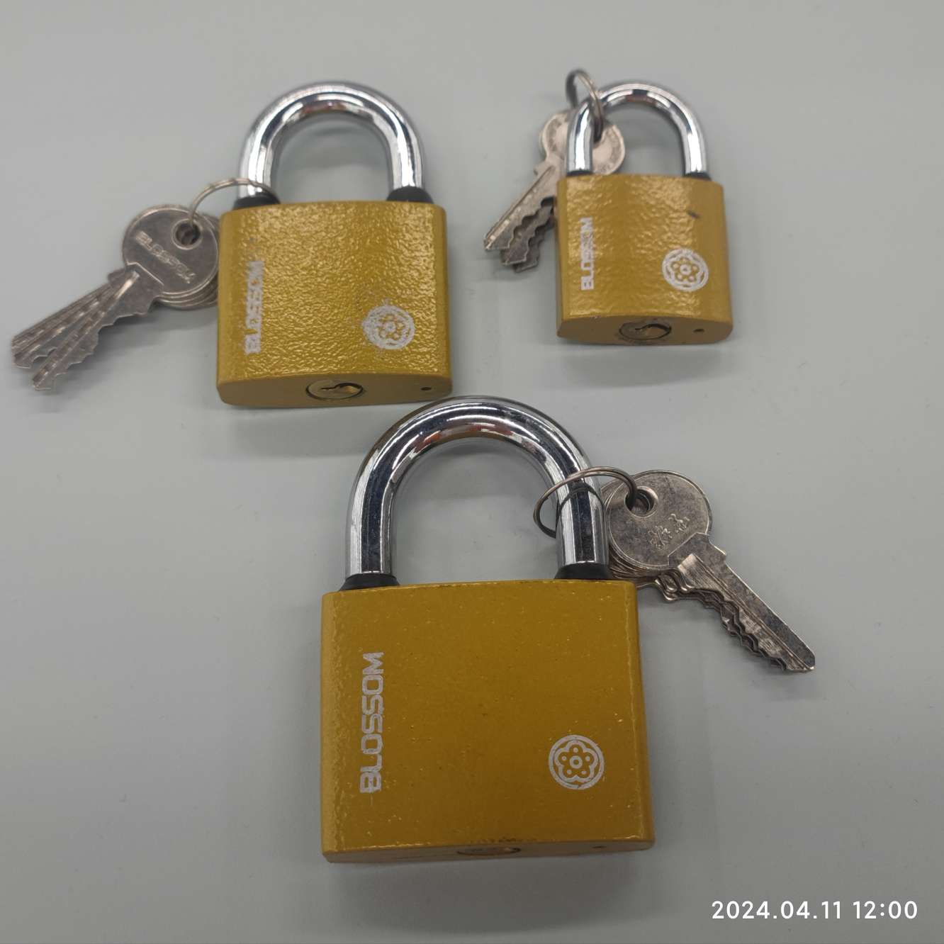 Plum Blossom Brand Bc2925-Bc2975 Waist Garden Iron Lock Specification drawing