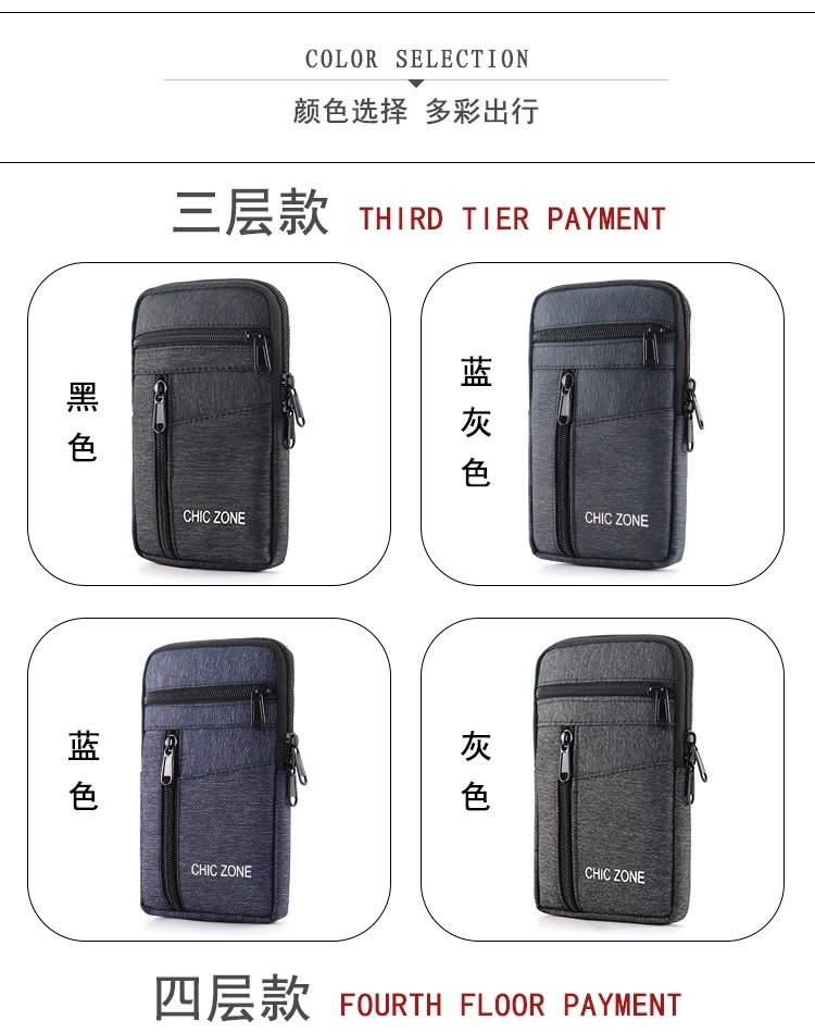 新款手机包男士腰包穿皮带手机袋套多功能时尚竖款工地干活挂包手机包儿童斜挎包详情图20