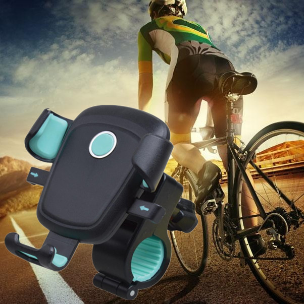 跨境自行车手机支架防震导航电动车手机支架 自动锁山地车支架 