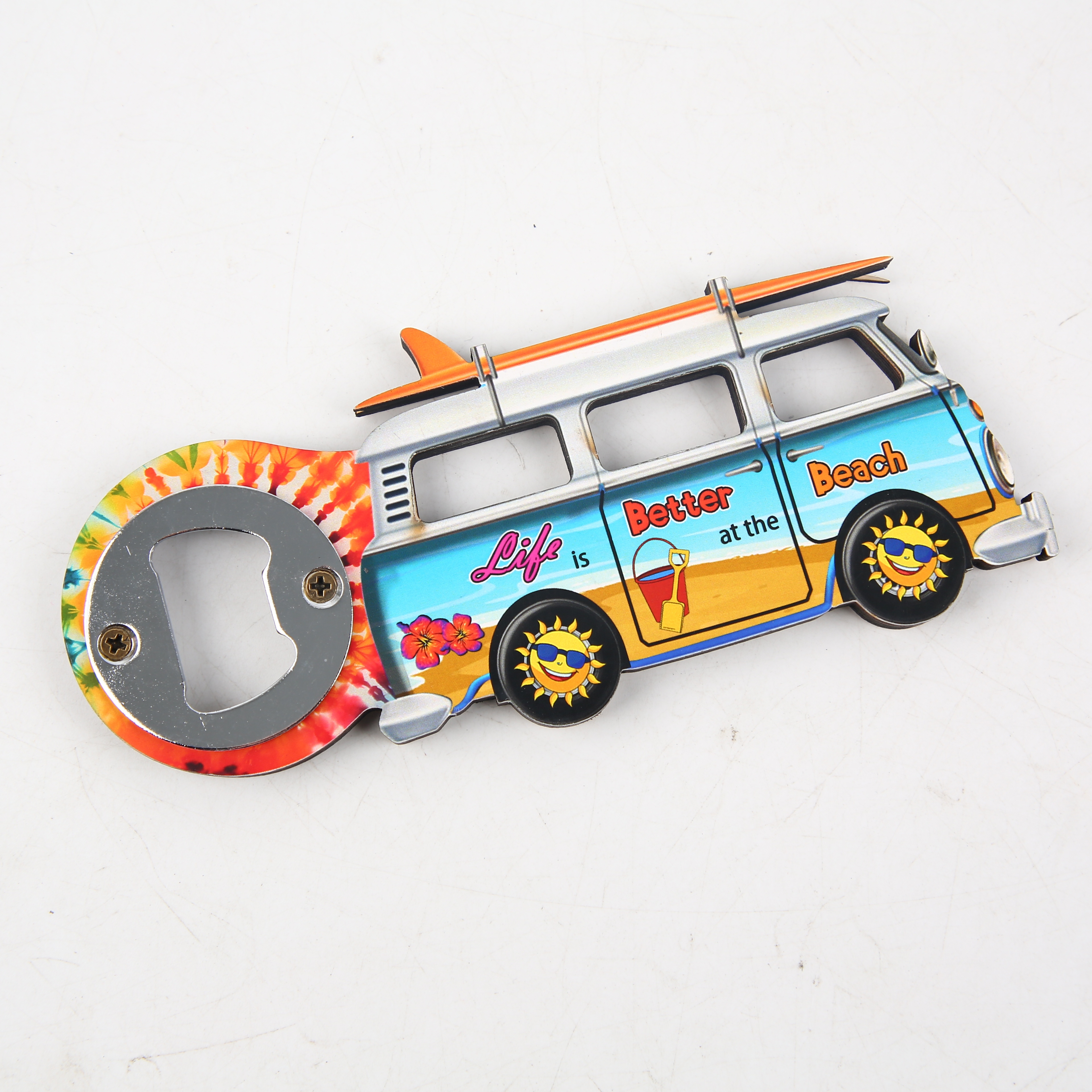 Refrigerator Sticker Metal Bottle Opener Logo Magnetic Paint Metal Refrigerator Sticker Custom Three-Dimensional Multi-Function Beer Opener Specification drawing