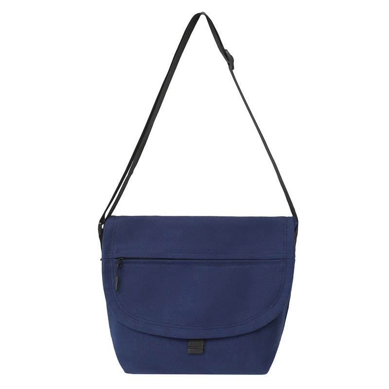 New Crossbody Bag Men's Casual Canvas Shoulder Bag Commuter Backpack Large Capacity Messenger Bag Preppy Couple Fabric Bag 7