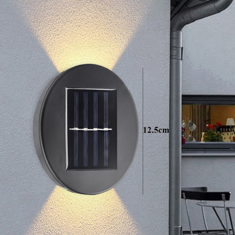 Outdoor solar-charged garden lights, waterproof wall-washing lights, multi-source garden lights, garden wall lights, villa street lights, garden landscape lights, outdoor atmosphere lights, yard fence solar lights, outdoor garden lights Specification image