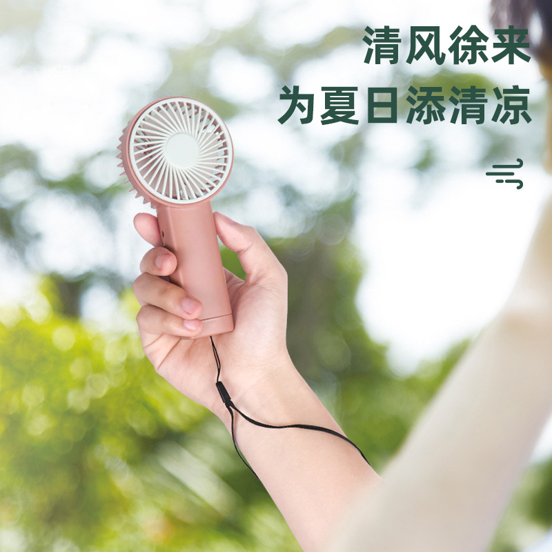 2024新款手持迷你风扇 usb便携式静音小礼品学生小电风扇印制logo 详情图6