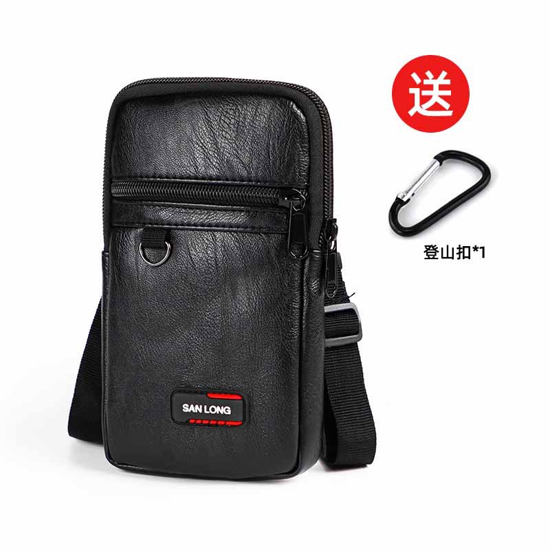 腰包男干活工地手机包腰带式多功能竖款户外手机套腰间斜挎包批发 pU手机包细节图