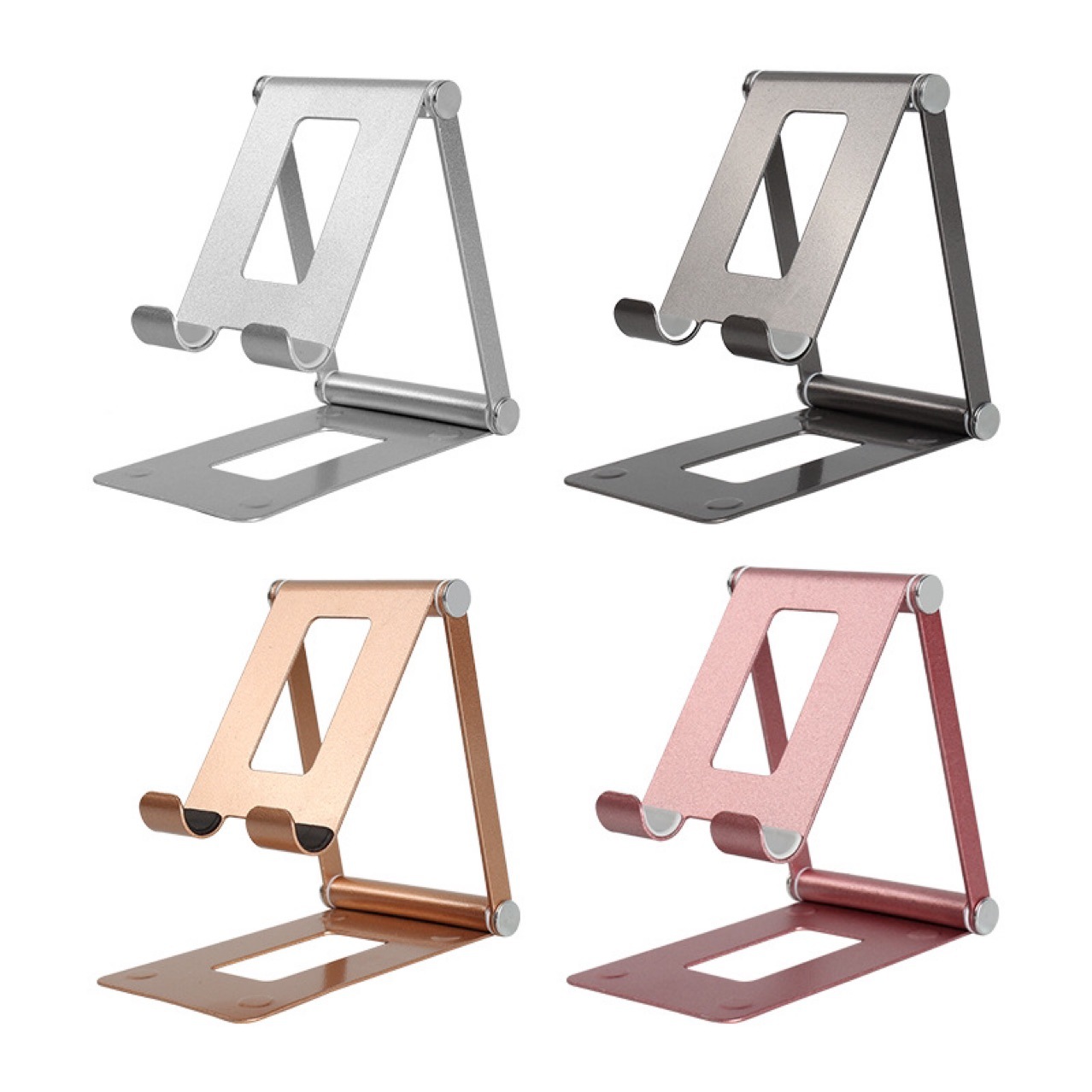 Cross-border desktop folding metal phone stand, tablet lazy person stand, online course live streaming metal stand A38 detail image 5