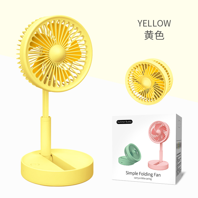 新款伸缩折叠迷你风扇 宿舍桌面台式usb静音便携式收纳小电扇logo 详情图10