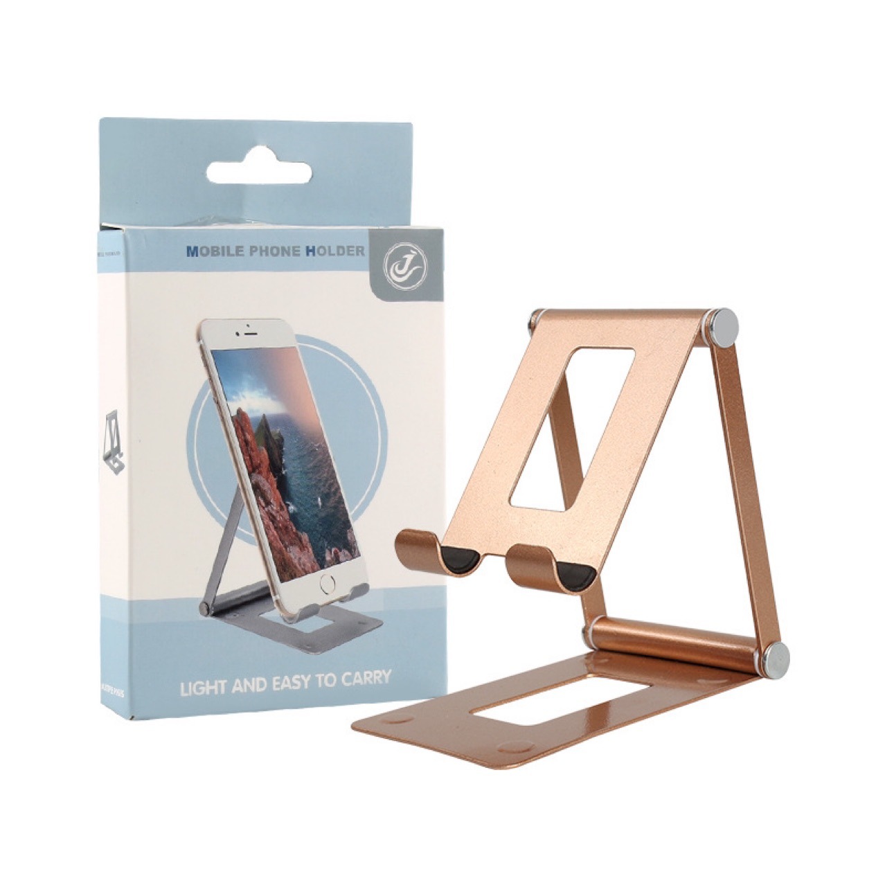 Cross-border desktop folding metal phone stand, tablet lazy person stand, online course live streaming metal stand A38 detail image 3