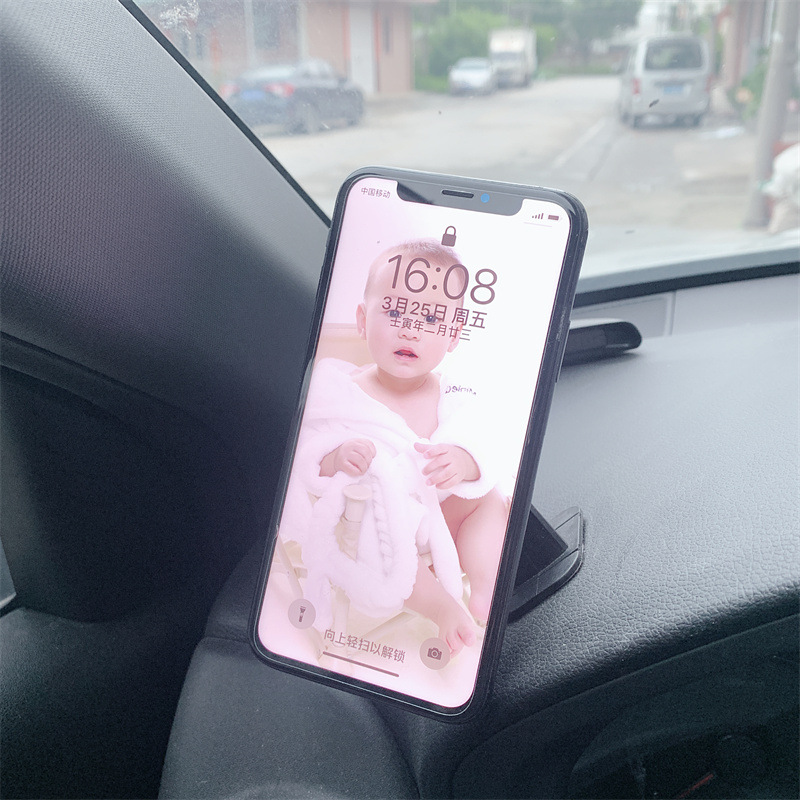 厂家批发黏贴式导航磁吸通用款可定/制LOGO手机车载支架跨镜专供 详情图2