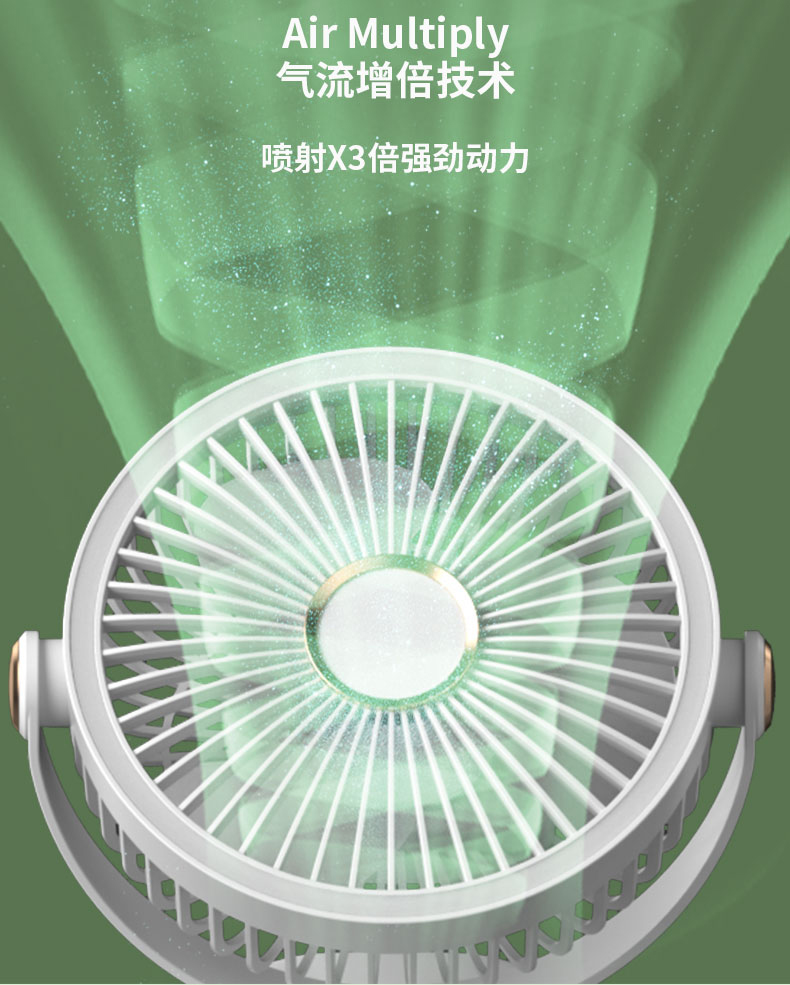 夹子灯光风扇桌面补光风扇可挂可夹可立充电便携风扇四合一循环扇详情14