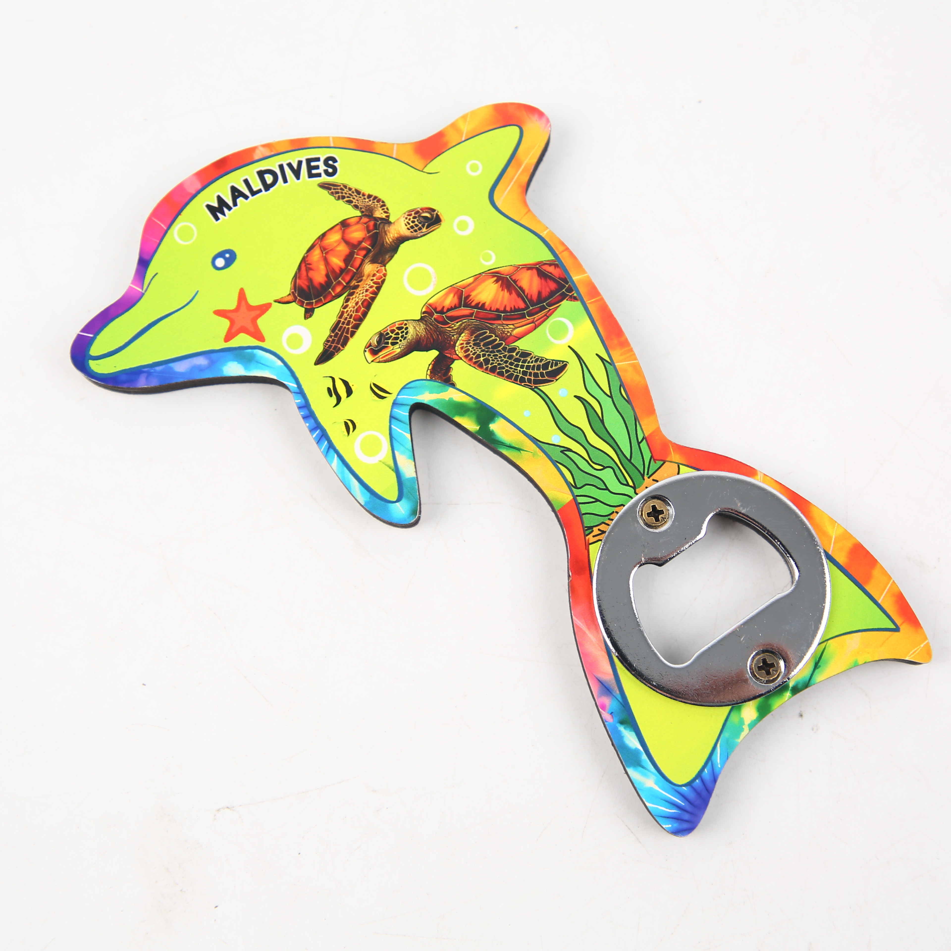 Refrigerator Sticker Metal Bottle Opener Logo Magnetic Paint Metal Refrigerator Sticker Custom Three-Dimensional Multi-Function Beer Opener Application Scenario