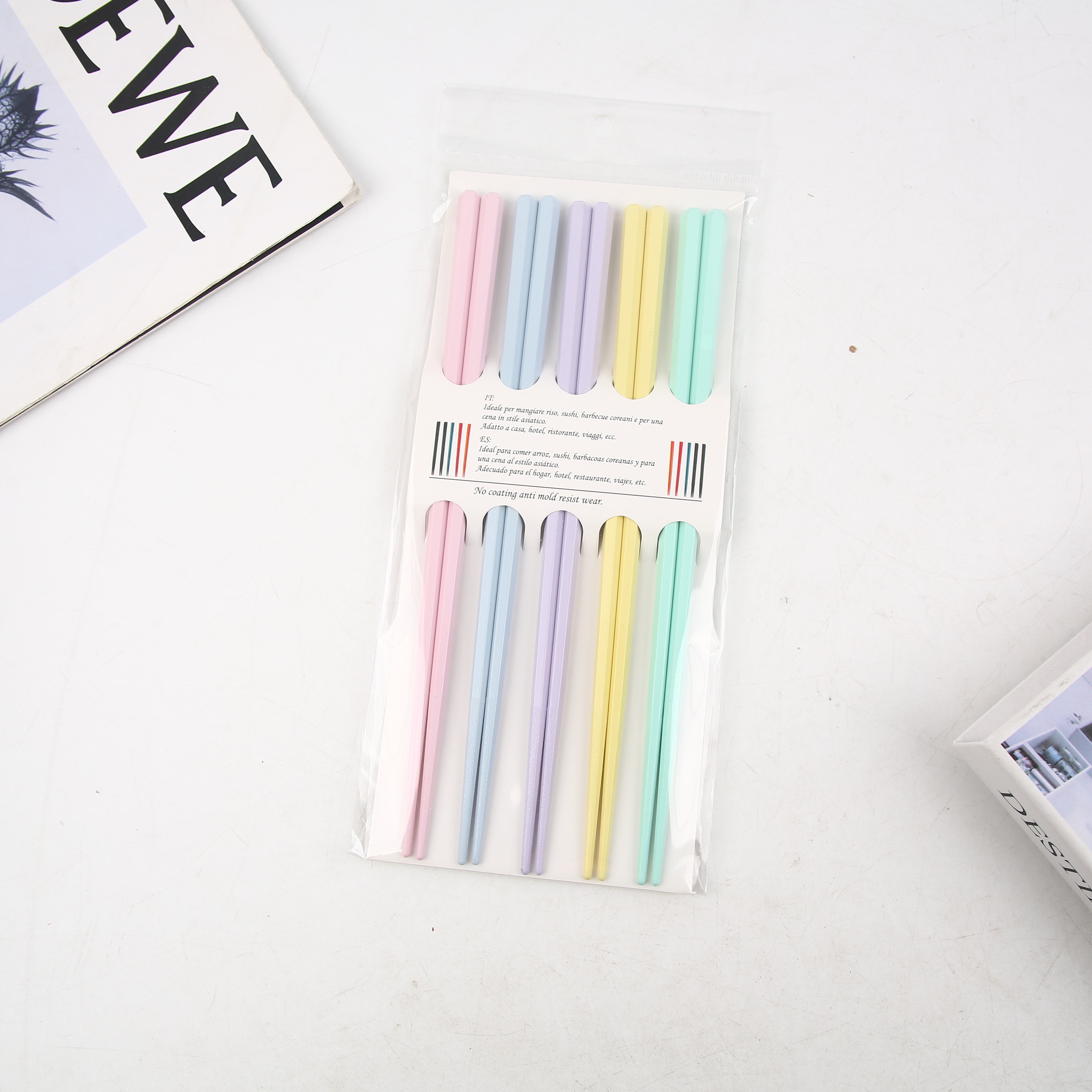 Chopsticks Set Exquisite Durable Can Be Customized A Package Of Five Pairs Factory Direct Sales Application Scenario