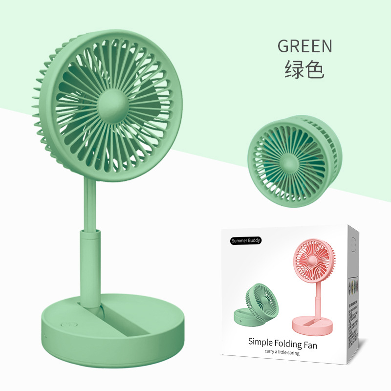新款伸缩折叠迷你风扇 宿舍桌面台式usb静音便携式收纳小电扇logo 细节图