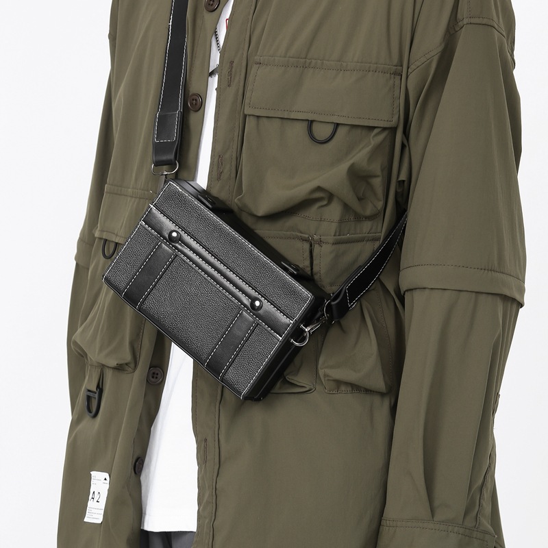 Amazon New Bag Male Crossbody Bag Fashionable Cool Popular Box Bag Korean Version Mori Female Casual Bag Europe And The United States 33
