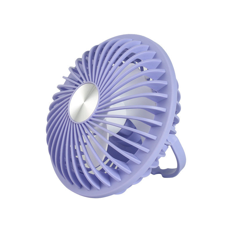 Desktop mini fan 2024 New model usb charging silent long-lasting wall-mounted small electric fan logo gift detail image 3