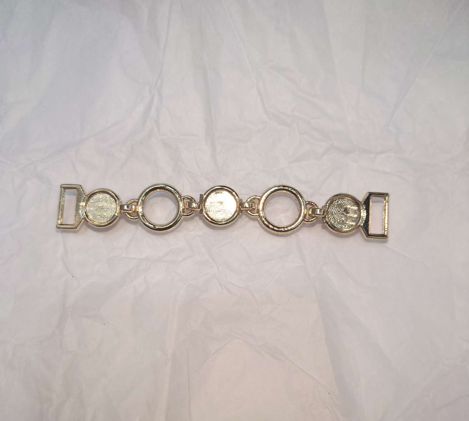 Diamond-encrusted pearl chain style, high-end alloy clothing accessories, clothing chains Specification image