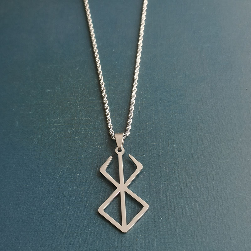 "Sword and Wind Legend: The Egg of the Overlord, Behelite Necklace Pendant, titanium steel, stainless steel, Golden Age Anime Gift. detail image 7