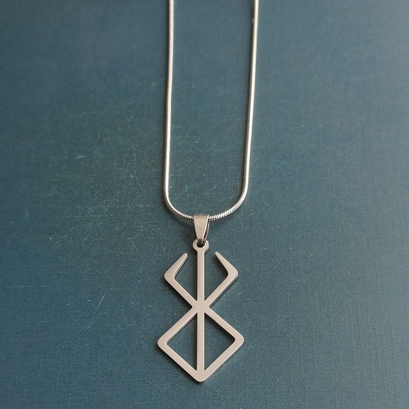 "Sword and Wind Legend: The Egg of the Overlord, Behelite Necklace Pendant, titanium steel, stainless steel, Golden Age Anime Gift. detail image 4