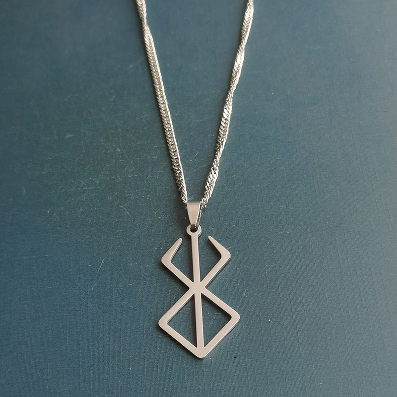 "Sword and Wind Legend: The Egg of the Overlord, Behelite Necklace Pendant, titanium steel, stainless steel, Golden Age Anime Gift. Item Picture