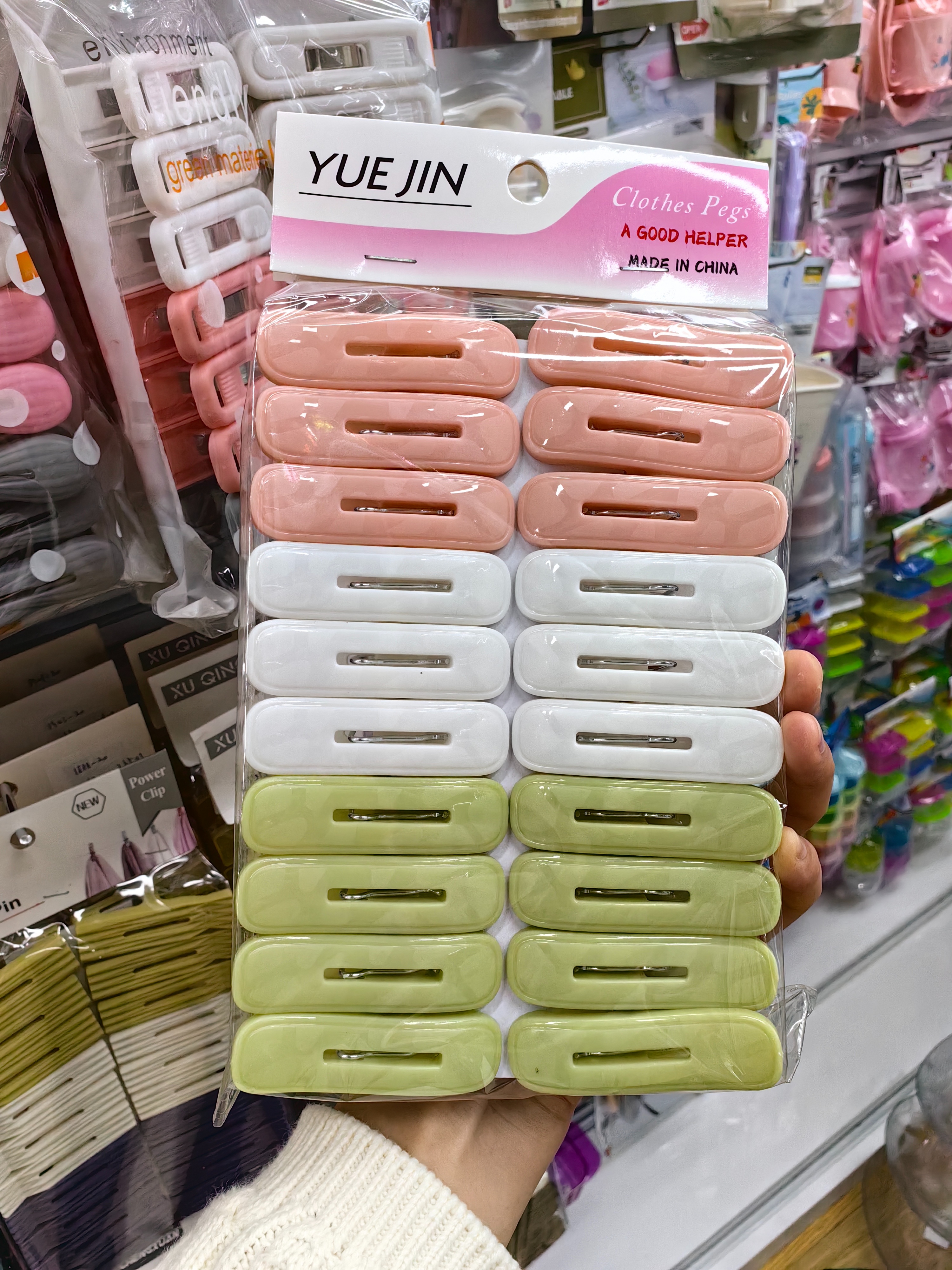 Processing Custom Windproof Plastic Drying Small Clip Underwear Socks Household Clothes-Drying Clip A Set Of Manufacturers Direct Sales details Picture