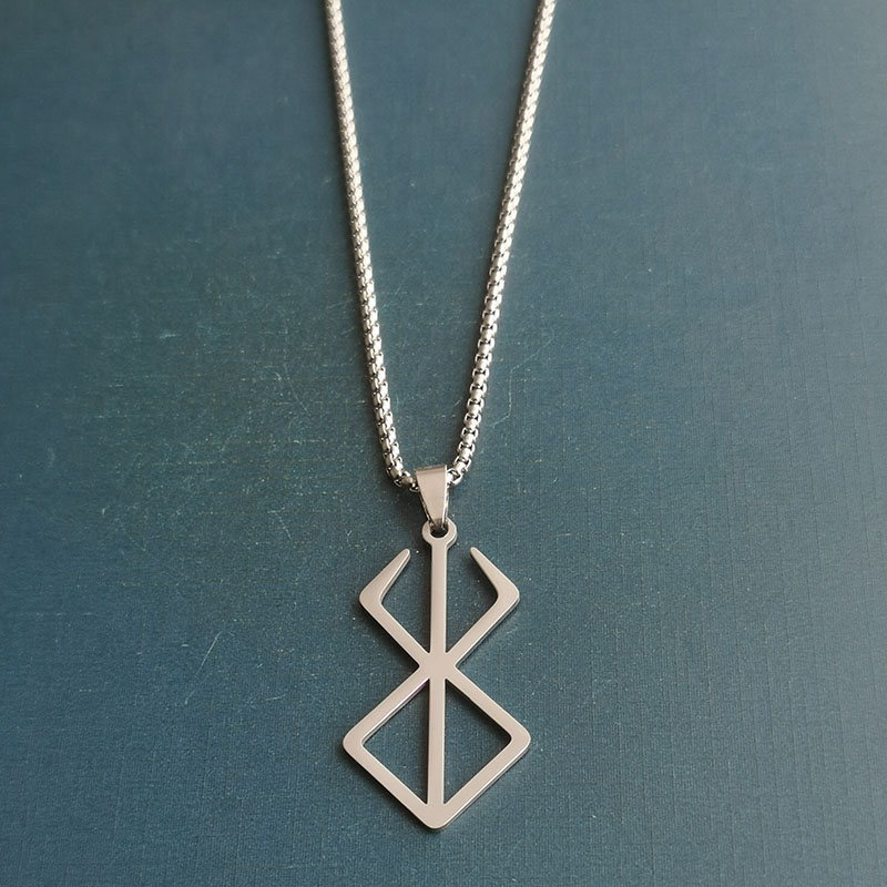 "Sword and Wind Legend: The Egg of the Overlord, Behelite Necklace Pendant, titanium steel, stainless steel, Golden Age Anime Gift. detail image 8