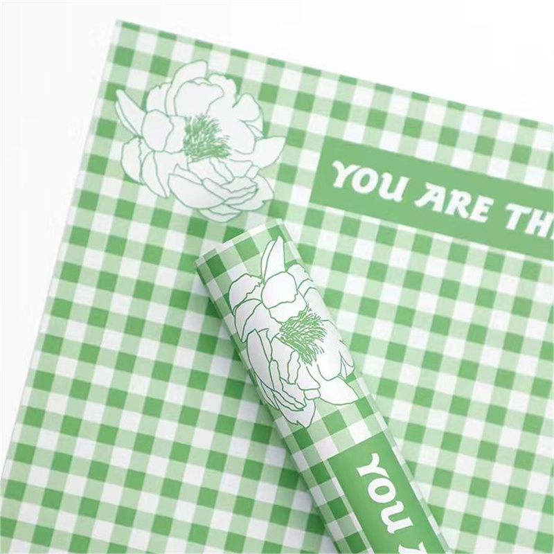 Oya Paper Square Mother's Day Tanabata Valentine's Day Hot Foil Paper Flower Packaging Flower Gift Box Gift Flower Shop Package Paper Item Picture
