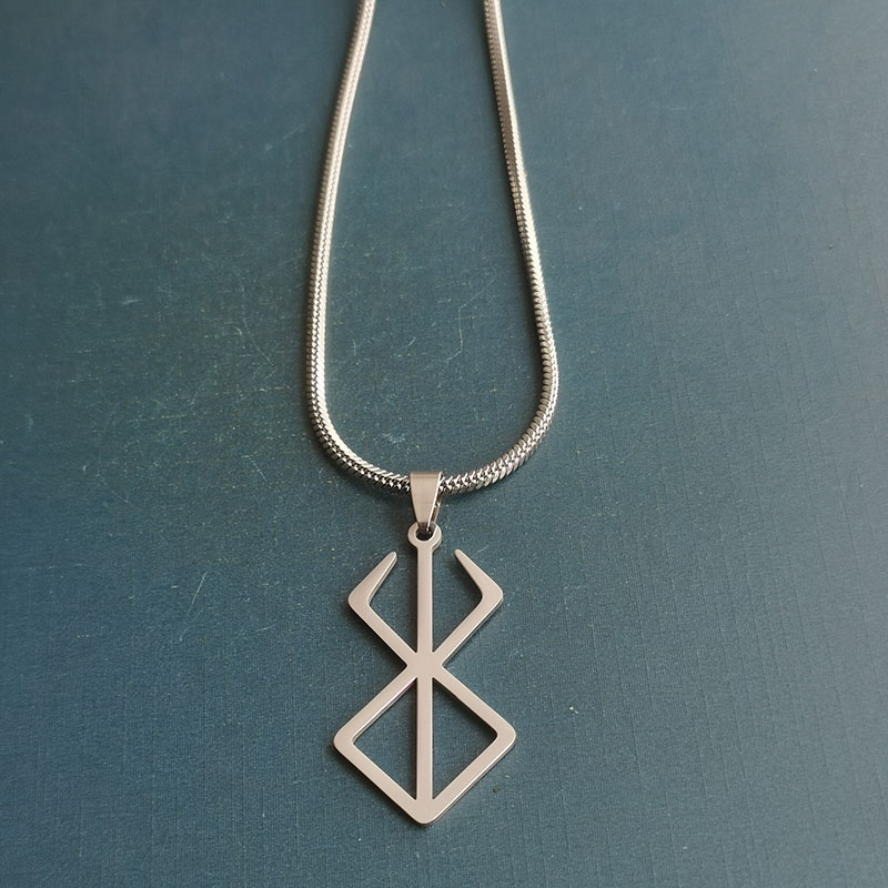 "Sword and Wind Legend: The Egg of the Overlord, Behelite Necklace Pendant, titanium steel, stainless steel, Golden Age Anime Gift. Application Scenario
