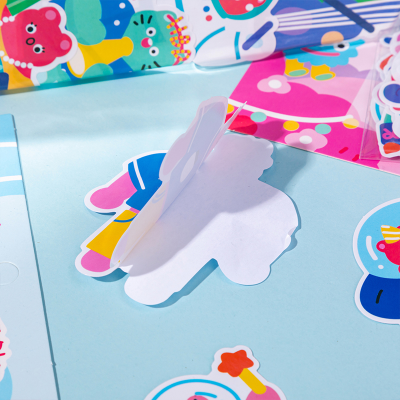 便利贴/便签纸无粘性可爱/便利贴学生可爱/便签纸可爱/长条荧光标签贴白底实物图