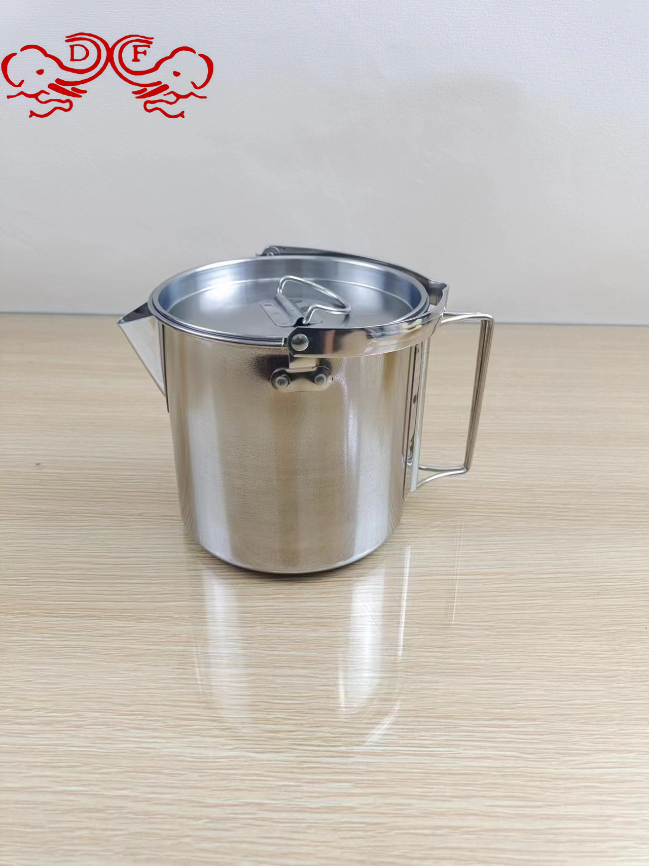 DF99230 Outdoor stainless steel kettle, mountain climbing and camping teapot, portable hanging pot, cookware, coffee pot, picnic pot, DF TRADINGHOUSE details Picture