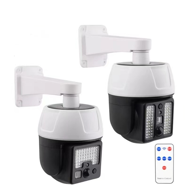 Outdoor human body sensor street lamps, simulation monitoring lamps, solar wall lamps, LED waterproof street lamps, solar sensor garden lamps, integrated courtyard lamps, villa street lamps, outdoor lighting LED street lamps Item Picture