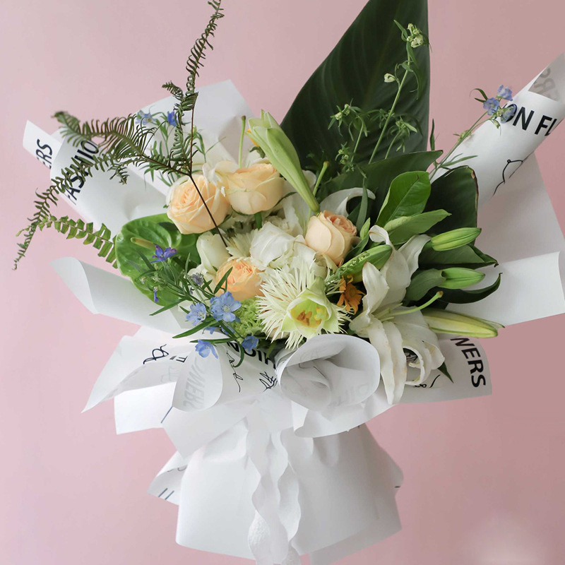 Oya Paper Rain Paper Flower Love Mother's Day Tanabata Valentine's Day Hot Foil Paper Flower Packaging Flower Gift Box Gift Flower Shop Package Paper Item Picture