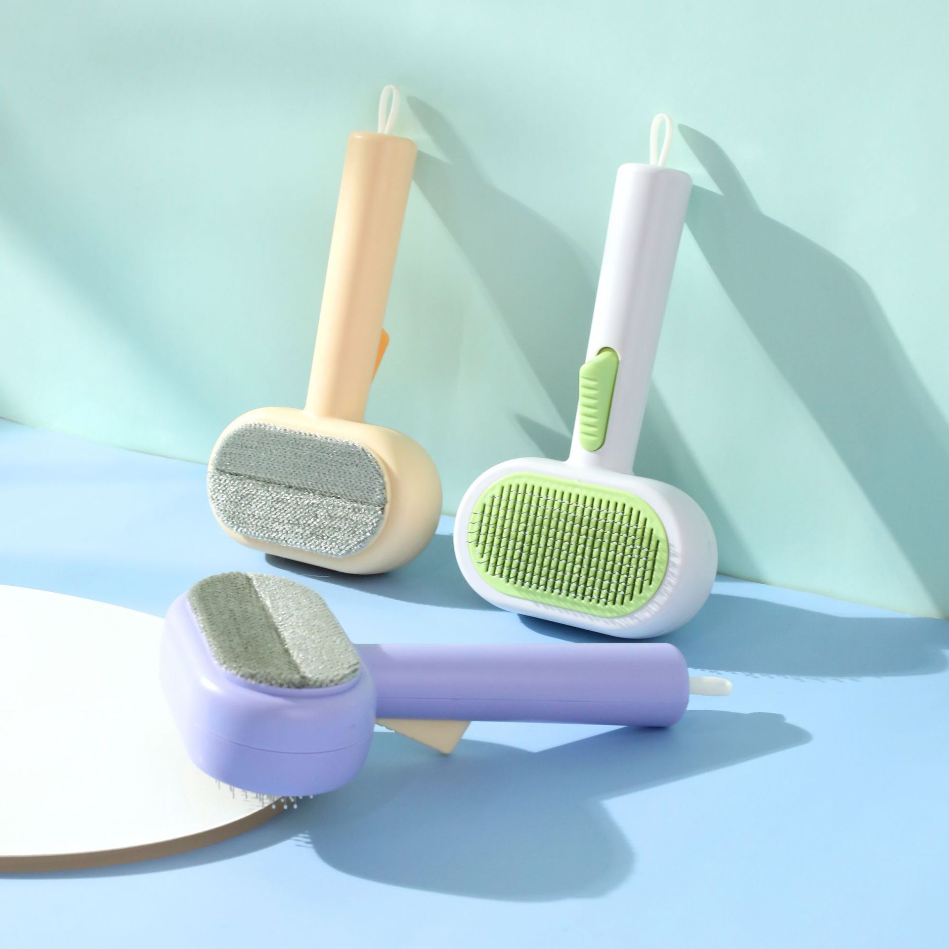 New double-sided hair-removing pet self-cleaning comb, cat comb, stainless steel needle hair-removing pet comb, cleaning supplies, comb pet supplies Specification image