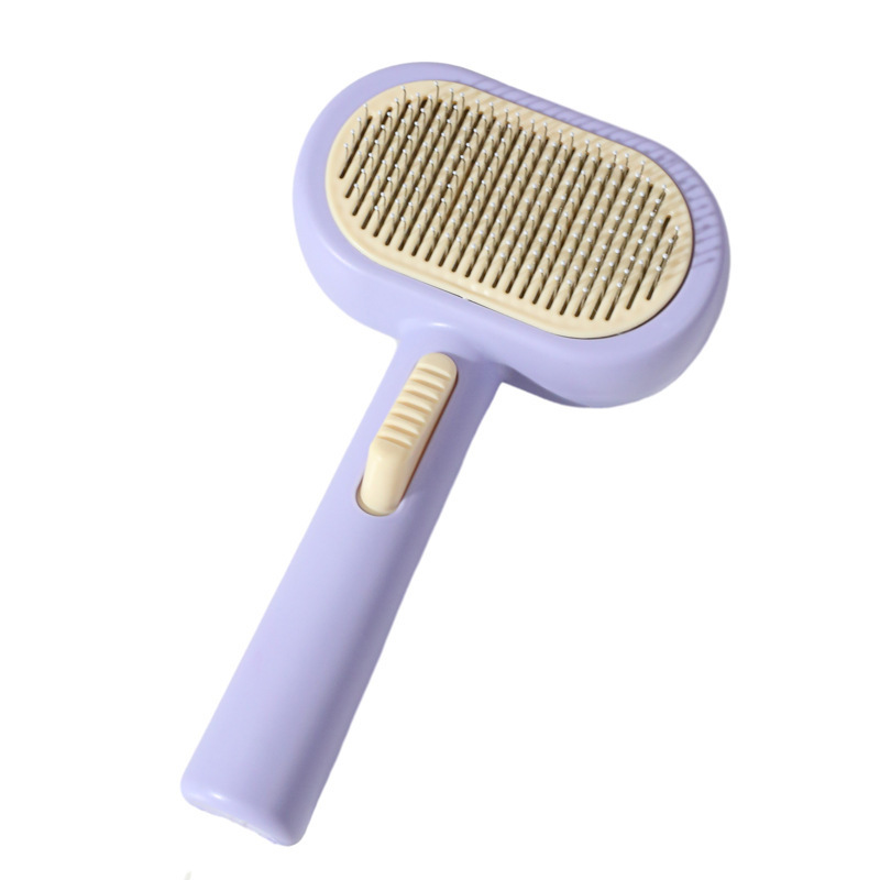 New double-sided hair-removing pet self-cleaning comb, cat comb, stainless steel needle hair-removing pet comb, cleaning supplies, comb pet supplies Item Picture