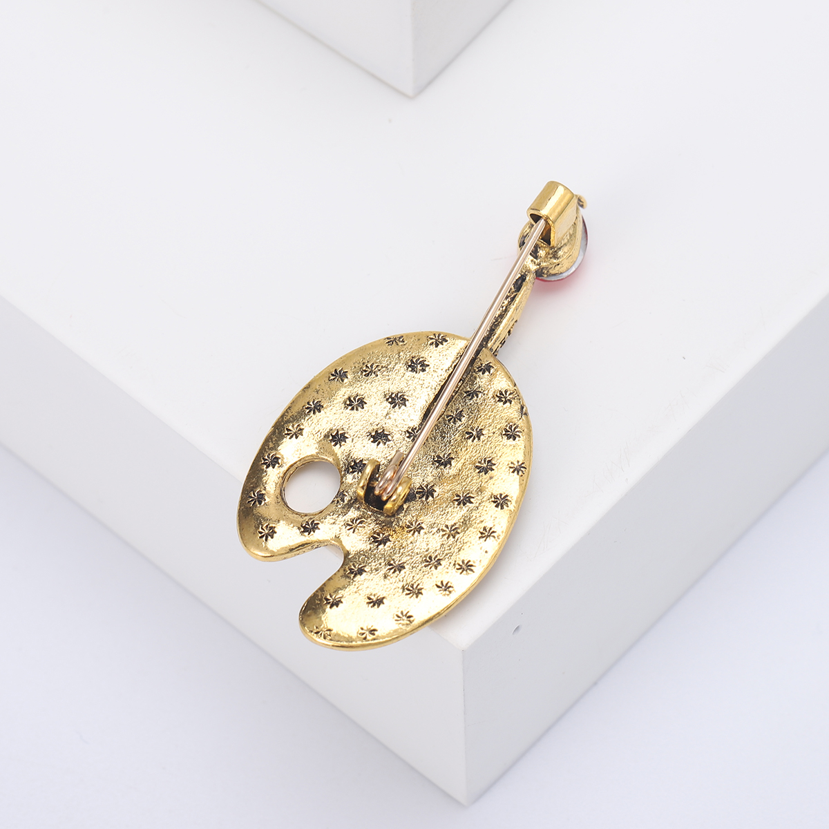 Ziyang Accessories 2024 New retro alloy glass high-end women's fashion corsage, elegant brooch, coat cardigan and accessories factory direct sales Specification image