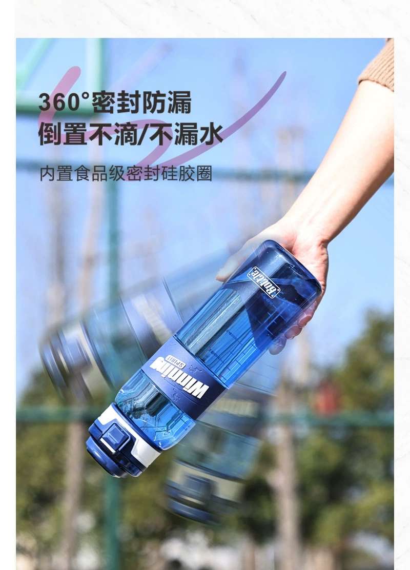 The new S98-2458 water cup, a summer outdoor sports space cup, is a male anti-drop plastic water bottle and a bestseller detail image 9