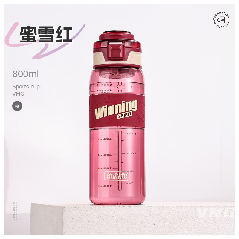 The new S98-2458 water cup, a summer outdoor sports space cup, is a male anti-drop plastic water bottle and a bestseller detail image 2