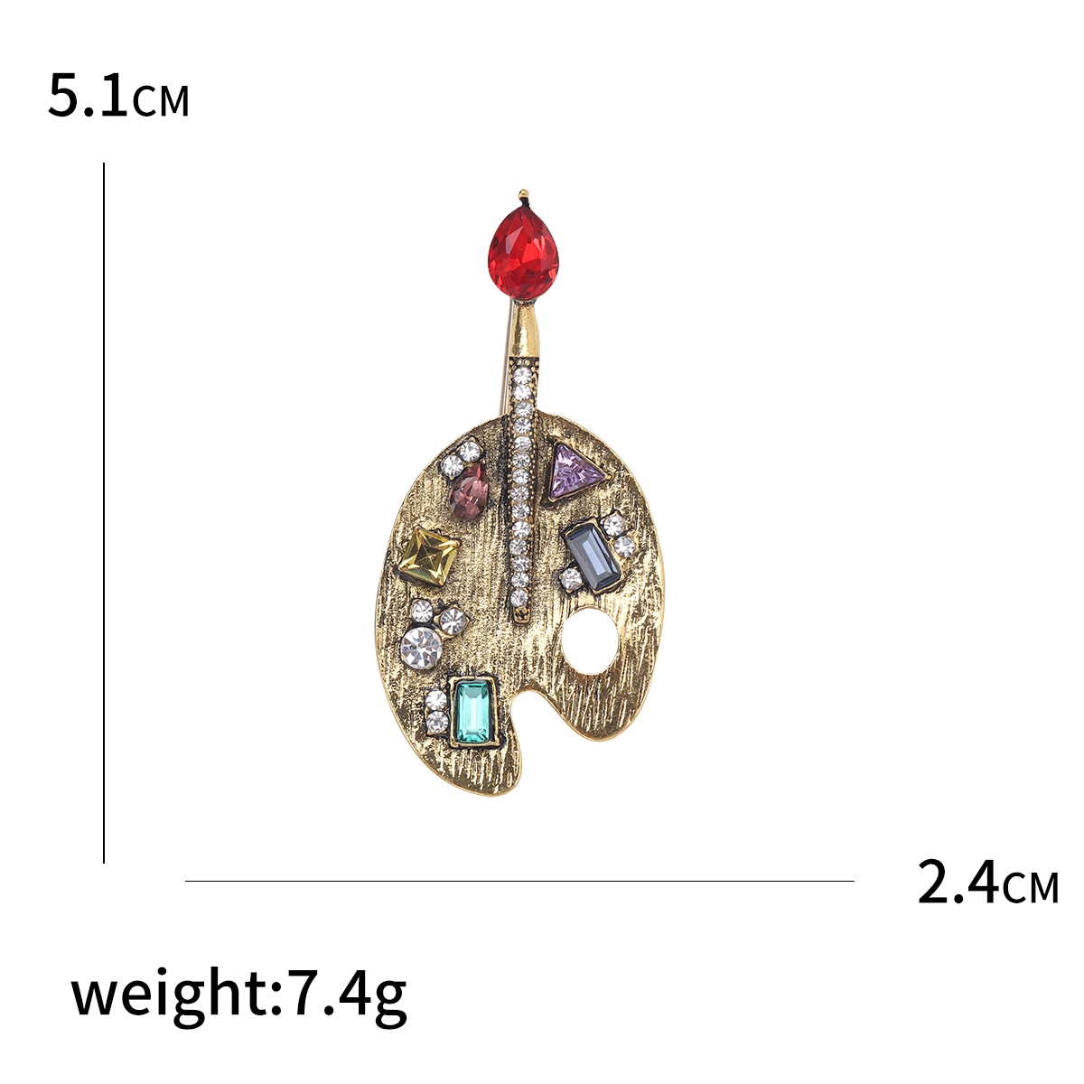 Ziyang Accessories 2024 New retro alloy glass high-end women's fashion corsage, elegant brooch, coat cardigan and accessories factory direct sales Application Scenario