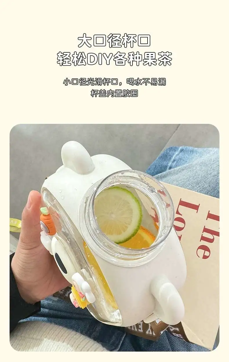 S98-YS8013 Children's water cup, high appearance level straw cup, special slanted anti-drop jumping cup for kindergarten and school detail image 11