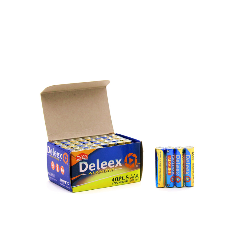 Deleex Dry Battery Alkaline Battery No. 5 Battery Remote Control Electric Toy Small Appliances Aaalr03 Simple Pack 4 details Picture
