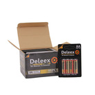 Deleex干电池碱性电池5号电池遥控器电动玩具小家电AALR6卡装4支装