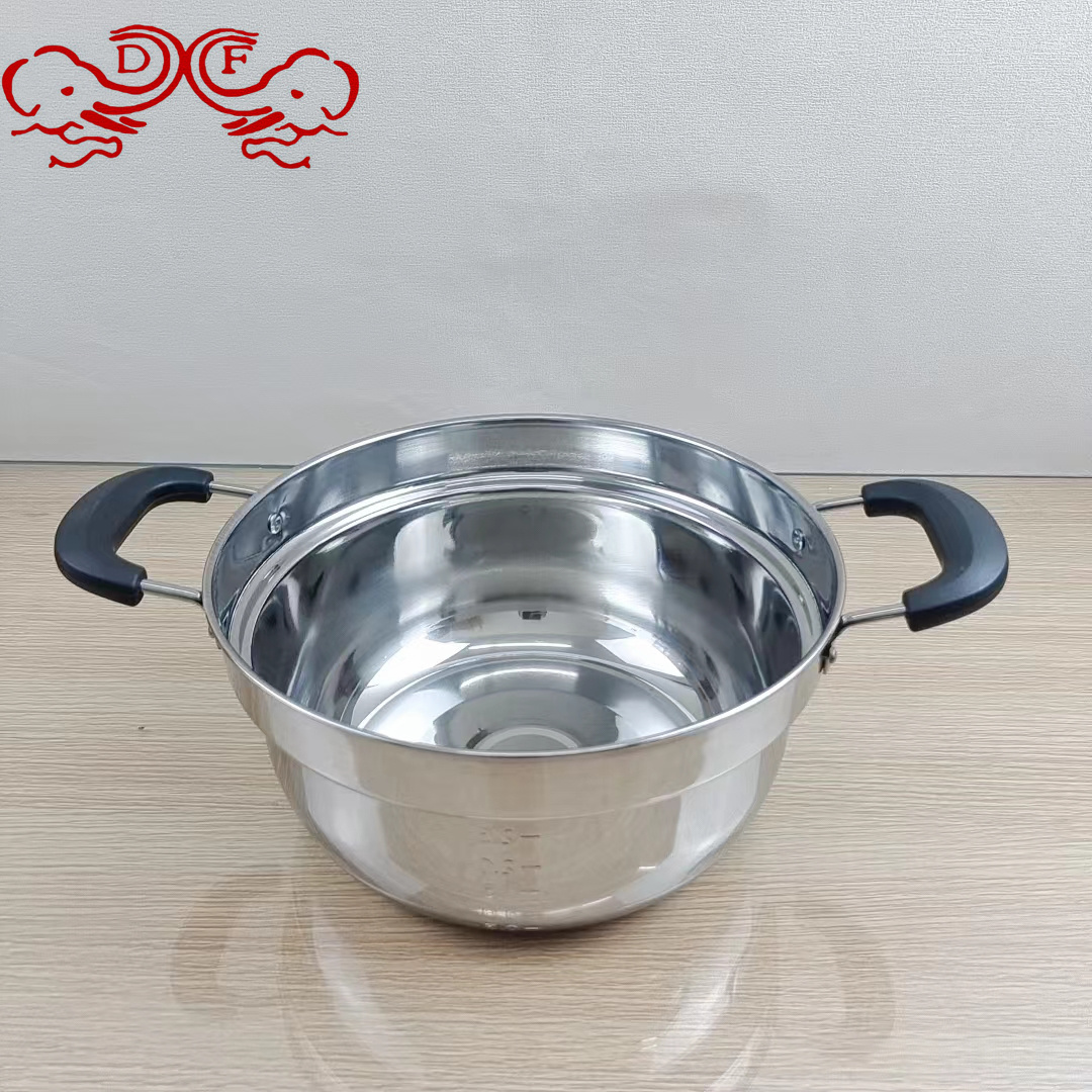 DF99230 stainless steel milk pot, soup pot, thickened noodle cooking small pot, instant noodle side food pot, induction cooker, gas universal, DF TRADINGHOUSE details Picture