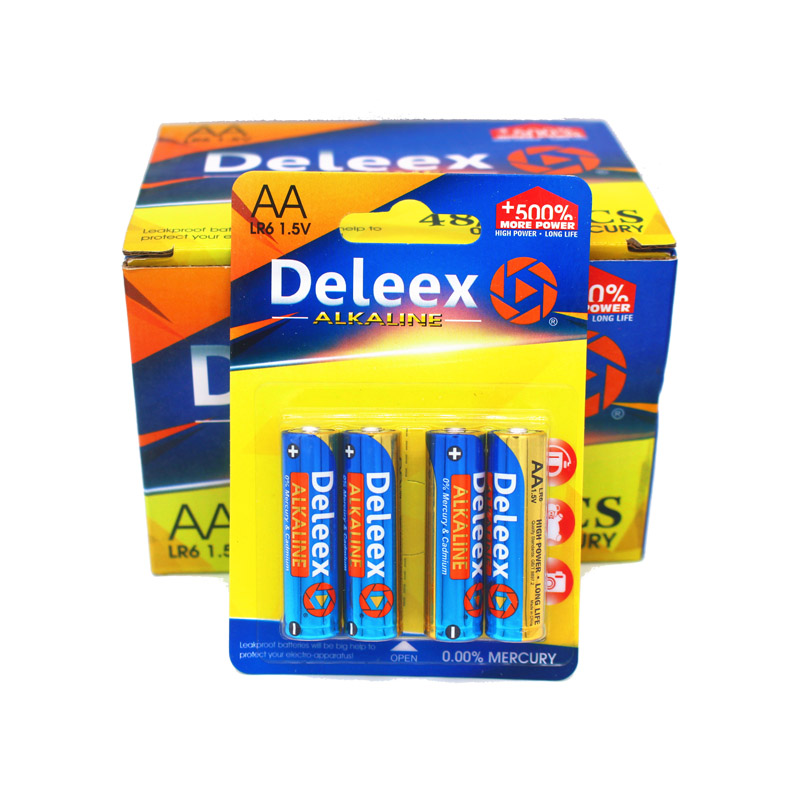 Deleex干电池碱性电池5号电池遥控器电动玩具小家电AALR64支装详情图1