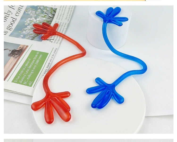 跨境创意粘粘手地摊玩具弹性伸缩粘手掌摆摊怀旧恶搞整蛊玩具详情图11