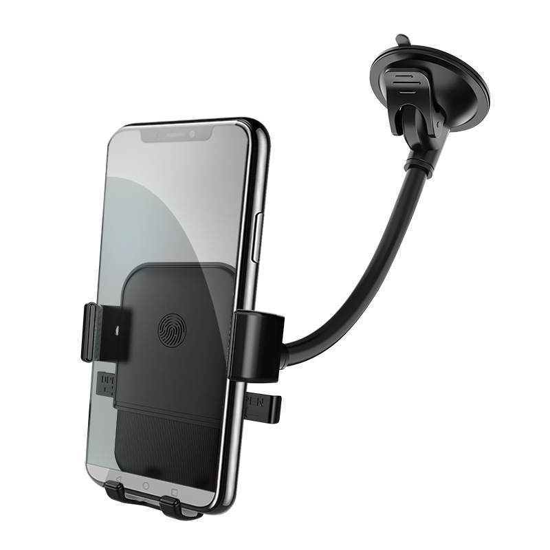 Car air conditioning port, car navigation, mobile phone stand, telescopic rod, suction cup, automatic lock, air outlet hose, mobile phone holder details Picture