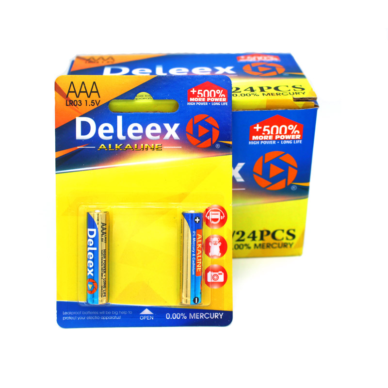 Deleex Dry Battery Alkaline Battery 5 Battery Remote Control Electric Toy Small Appliance Aaalr03 2 Sets Specification drawing