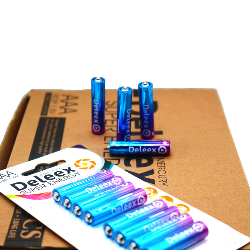 Deleex干电池碳性电池5号电池遥控器电动玩具小家电AAAR03P图