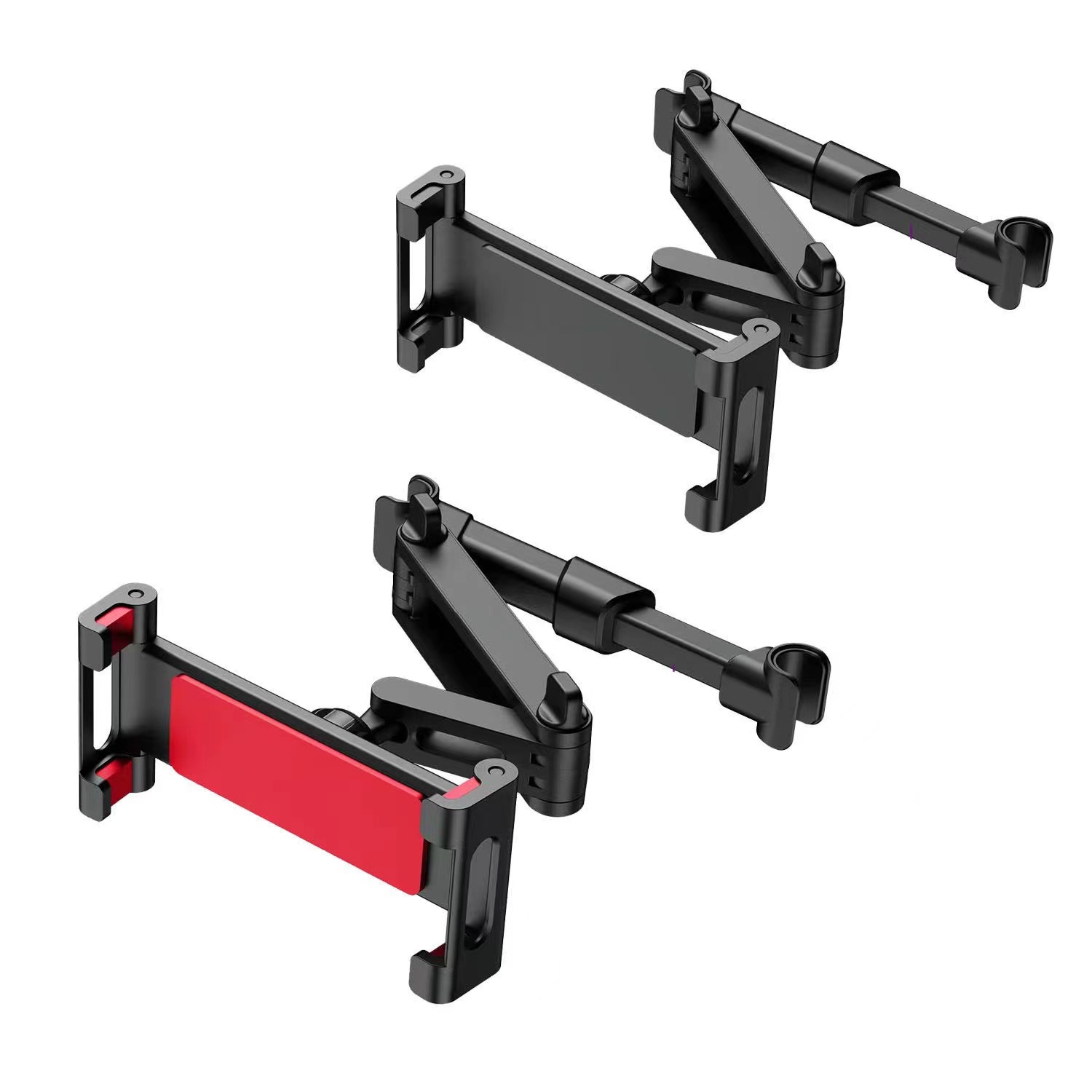 跨境爆款车载后枕支架平板电脑夹汽车后排靠椅手机拉伸伸缩支架 详情图9